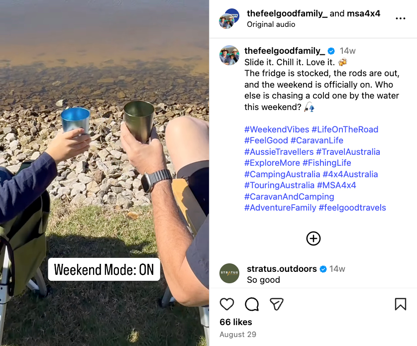 A Reel of the Feel Good Family's weekend activities, including fishing, camping and relaxing by the water 