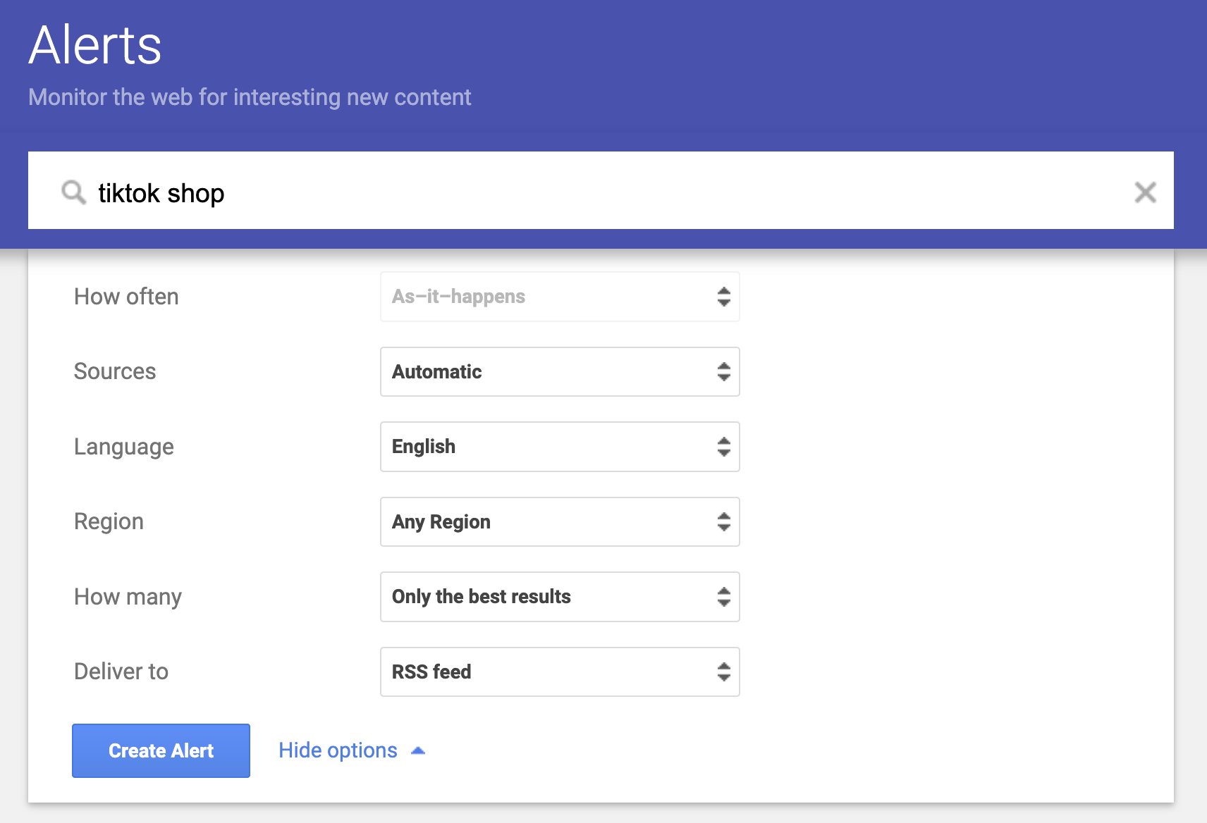 google alerts for online reputation monitoring